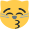 Kissing Cat Face With Closed Eyes emoji on Twitter